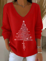 Bethany | Festive V-Neck Sweater