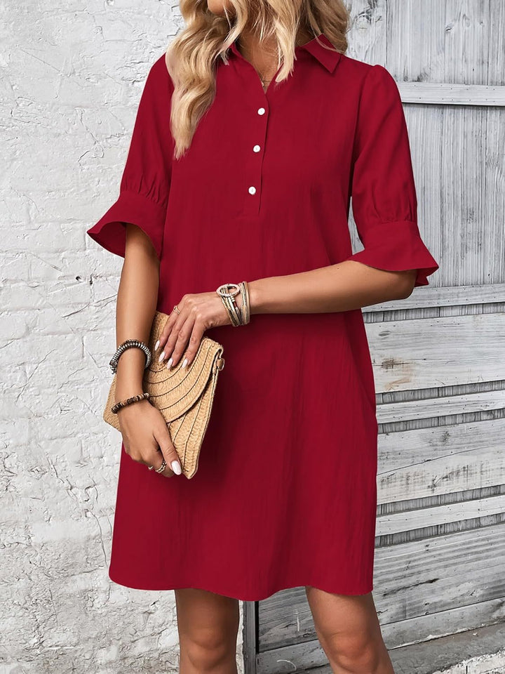 Dorothy | Relaxed Collared Shirt Dress