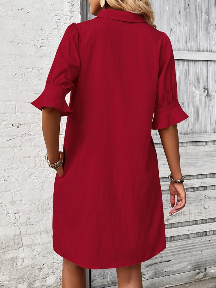 Dorothy | Relaxed Collared Shirt Dress