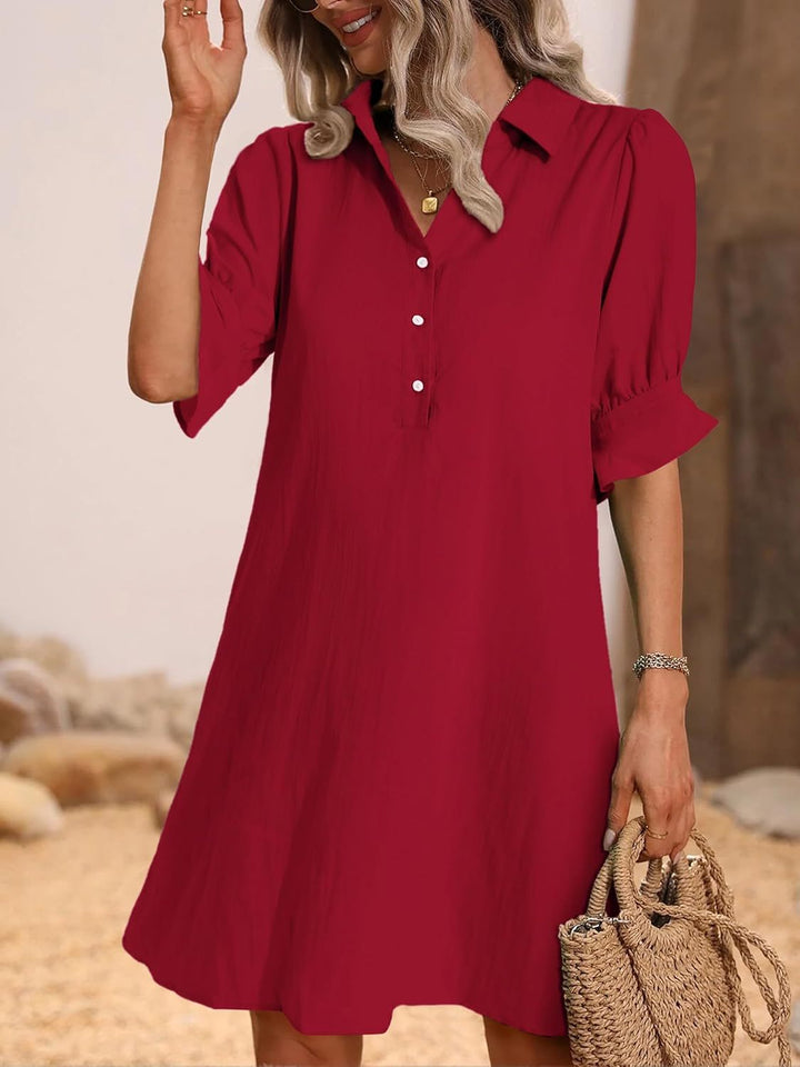 Dorothy | Relaxed Collared Shirt Dress