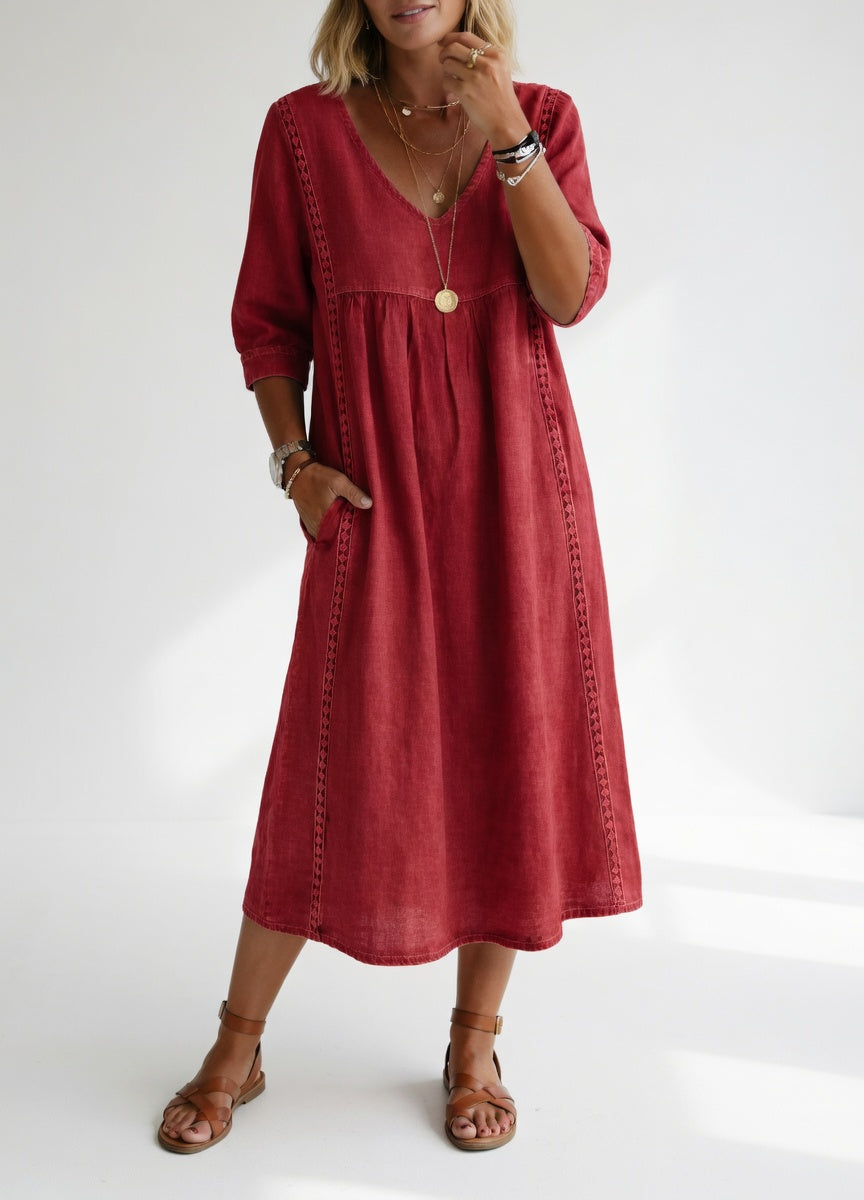 Susanne | Relaxed Flowing Midi Dress
