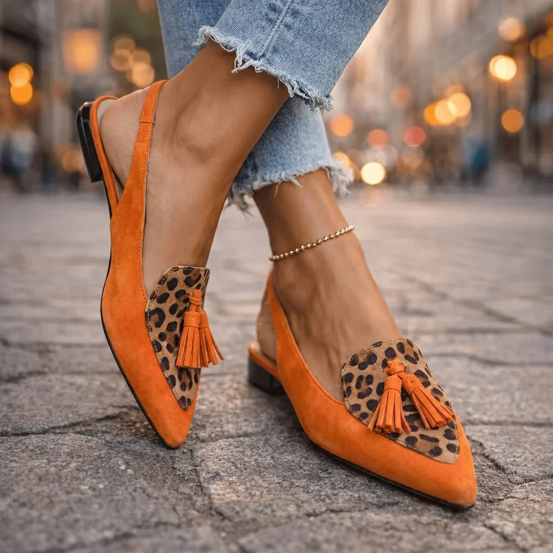 Nora | Pointed Tassel Flats