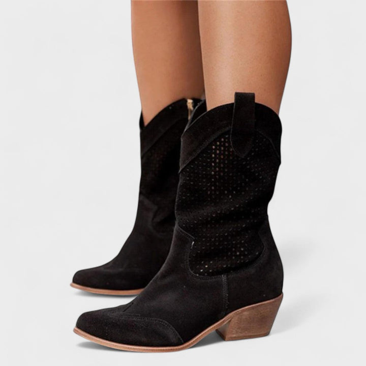 Annelise | Western Block-Heel Boots