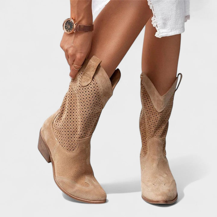 Annelise | Western Block-Heel Boots