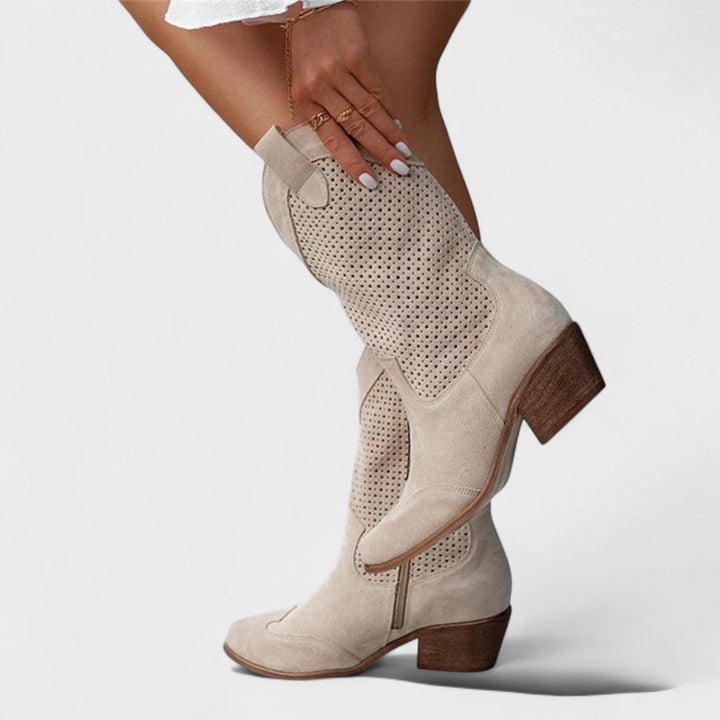 Annelise | Western Block-Heel Boots