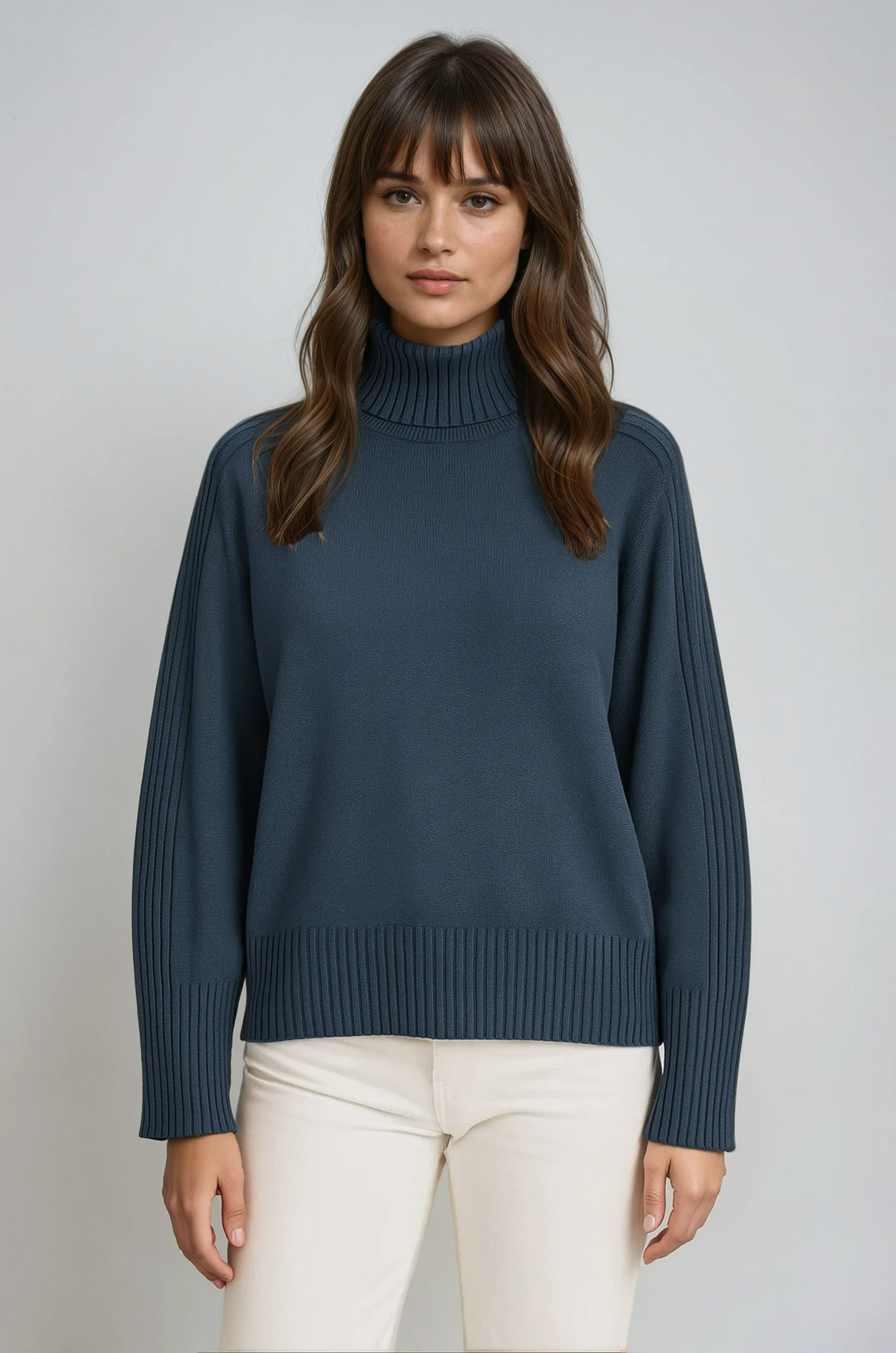 Thea | Ribbed Roll-Neck Jumper