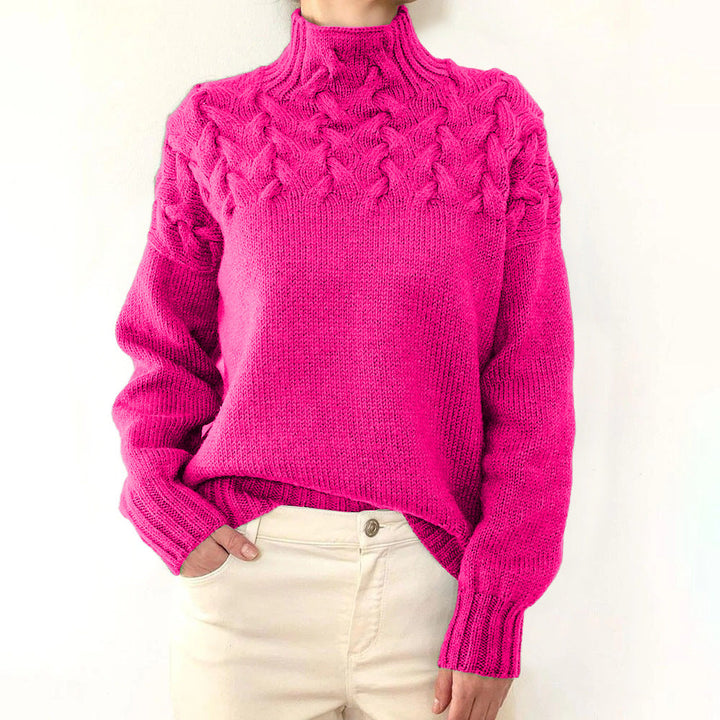 Bernadette | Cable-Knit Turtleneck Sweater
