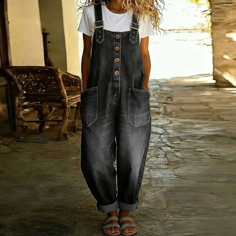 Brynn | Relaxed Adjustable-Strap Dungarees