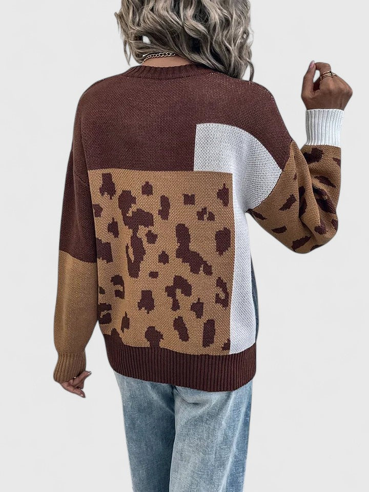 Teagan | Relaxed Colour-Block Sweater
