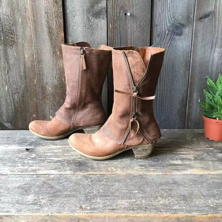 Winifred | Timeless Mid-Calf Heeled Boots