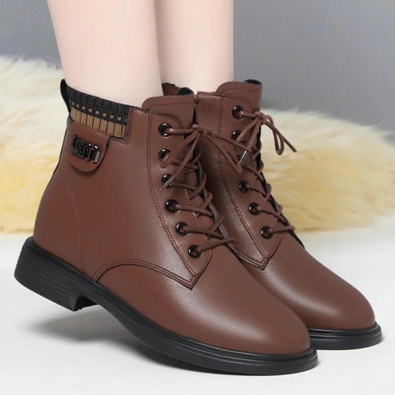 Frances | Supportive Lace-Up Ankle Boots