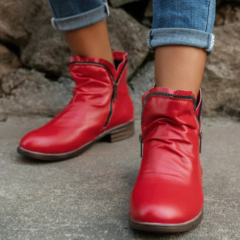 Delia | Comfort Zip Ankle Boots