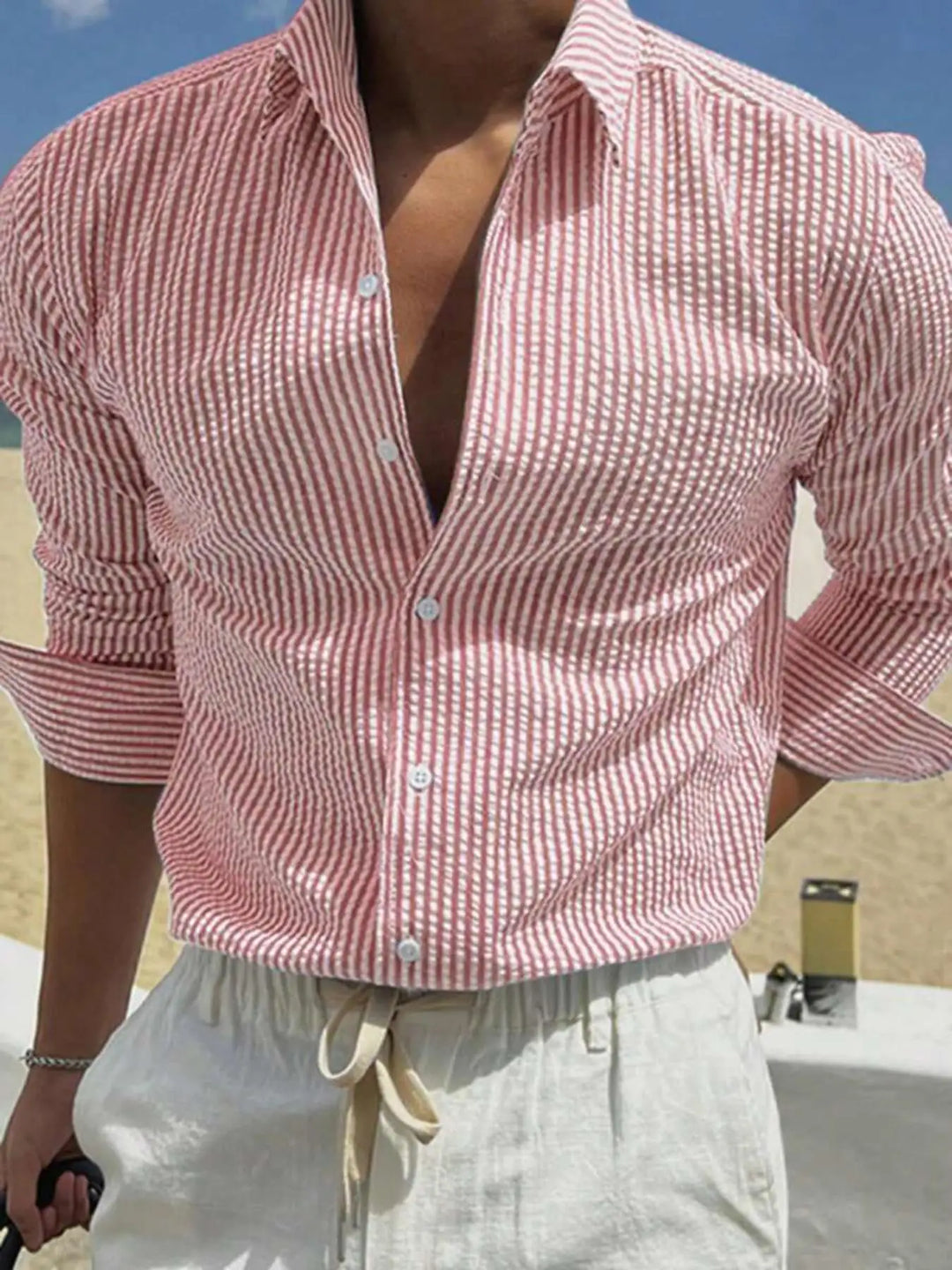 Harrison | Refined Striped Long-Sleeve Shirt