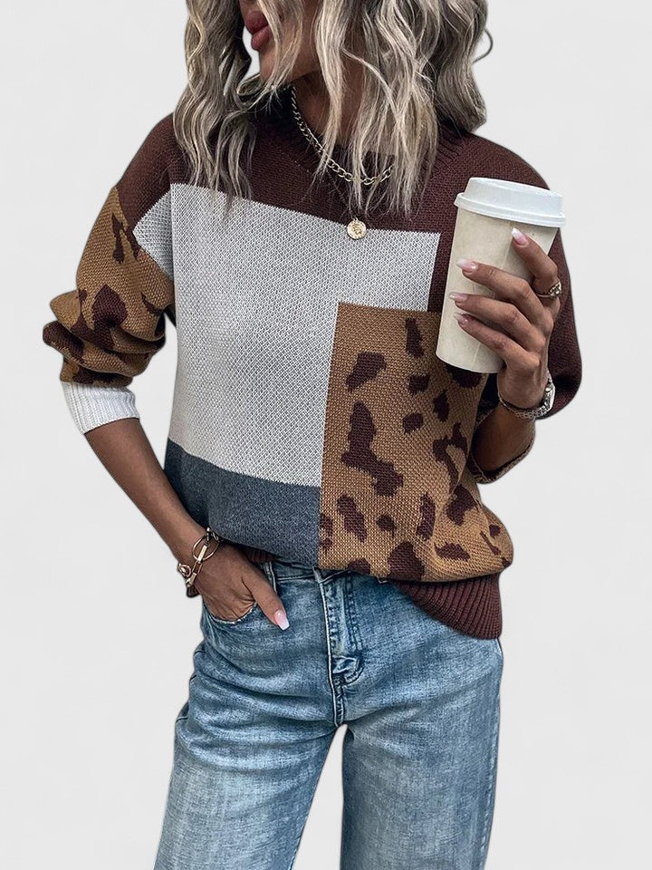 Teagan | Relaxed Colour-Block Sweater