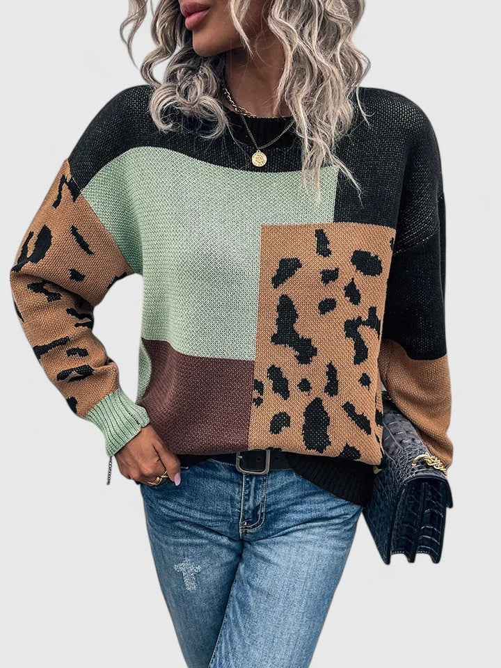 Teagan | Relaxed Colour-Block Sweater