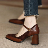 Marguerite | Vintage Buckle Heels