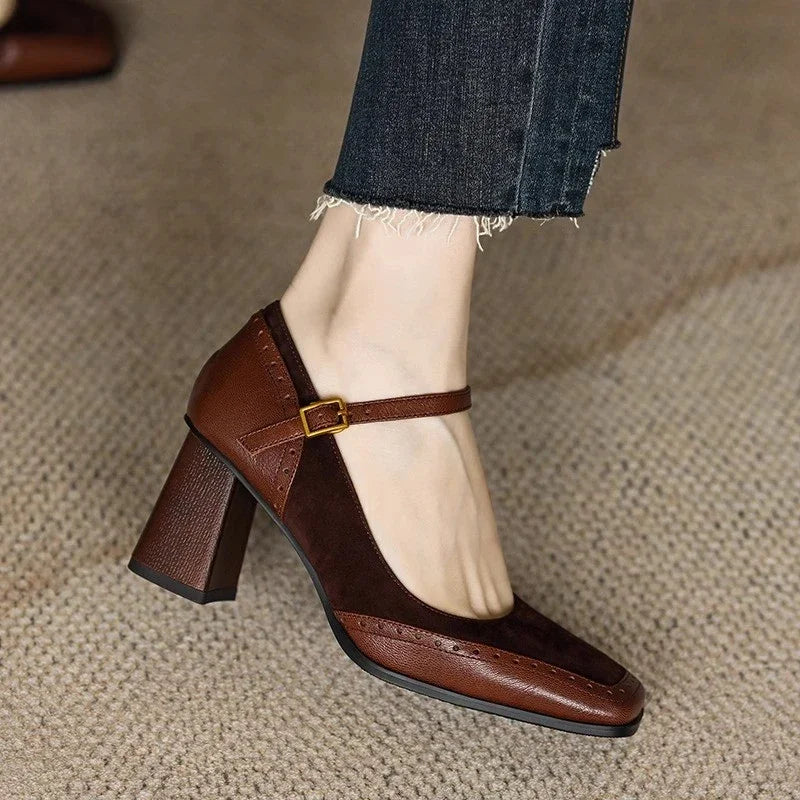 Marguerite | Vintage Buckle Heels