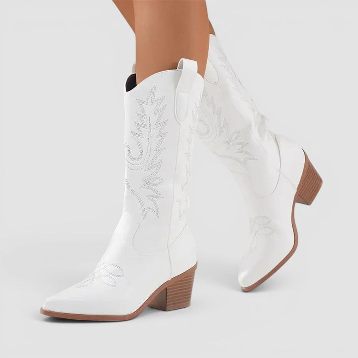 Enid | Embroidered Western Boots