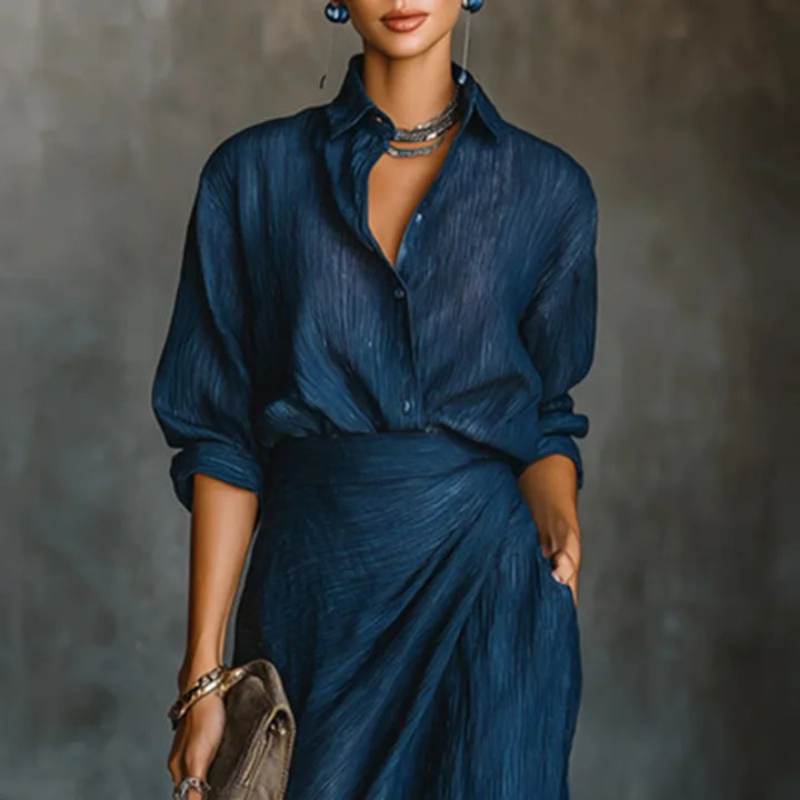 Coralie | Pleated Maxi Two-Piece Set