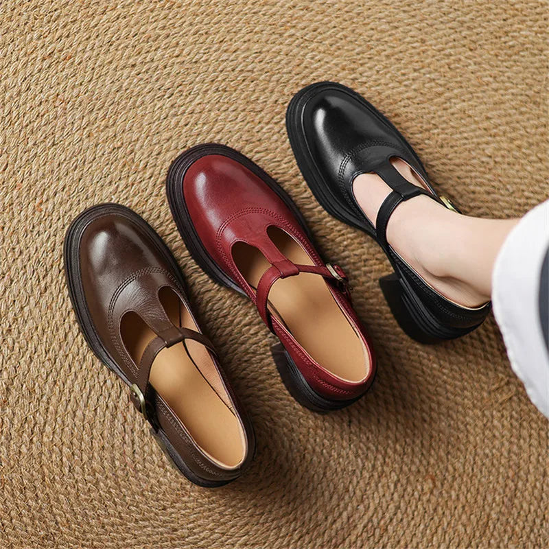 Bettina | Chunky Block Heel Mary Jane Pumps