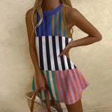 Lucette | Colour-Block Striped Sundress