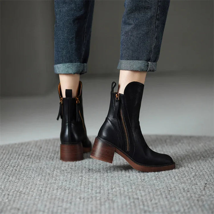 Marilyn | Block-Heel Ankle Boots