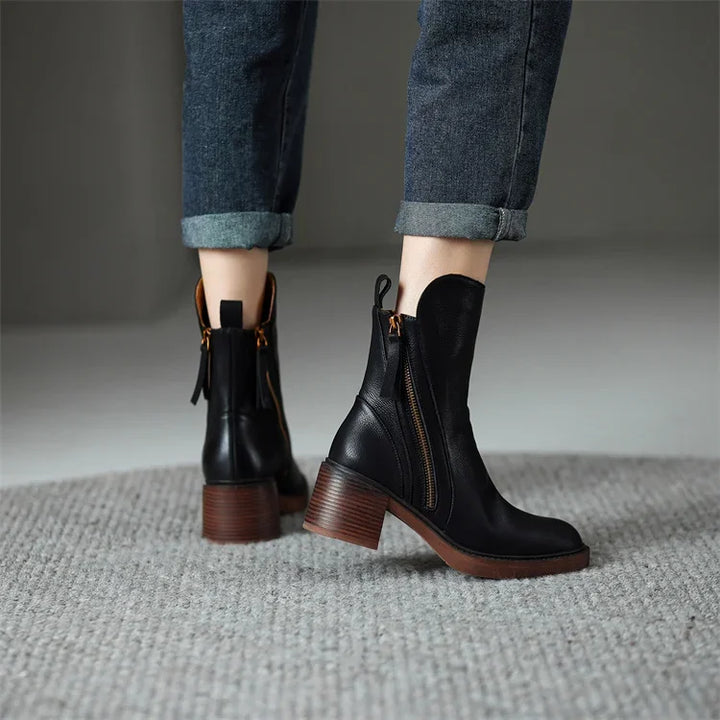 Laurel | Refined Block-Heel Ankle Boots