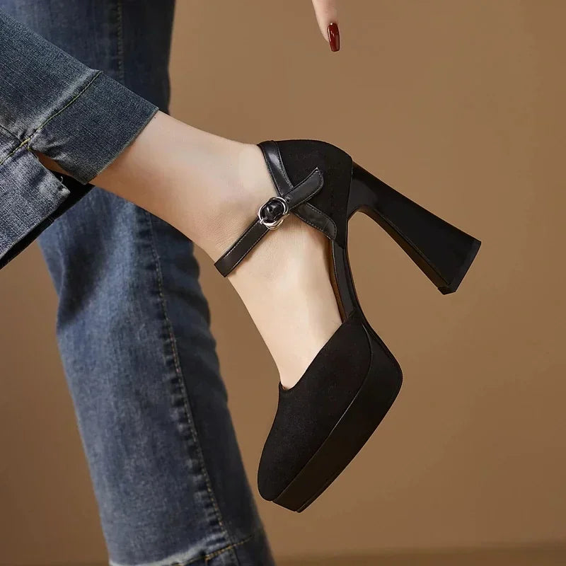 Aurelia | Ankle-Strap Platform Pumps