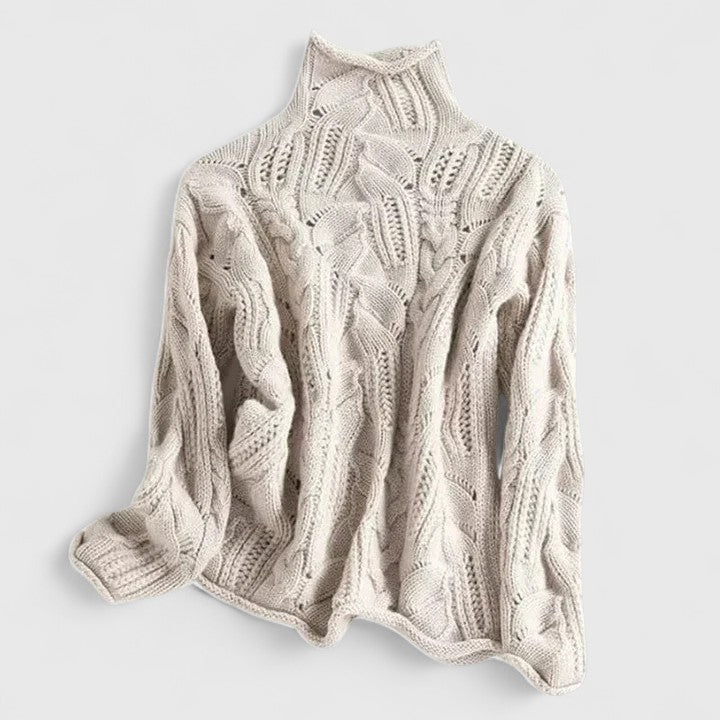 Iris | Textured Cable-Knit Sweater
