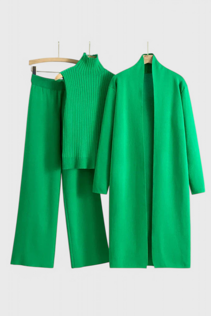 Vesper | Elegant Soft-Knit Three-Piece Set