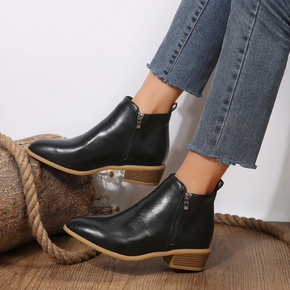 Elsie | Comfort Block-Heel Ankle Boots