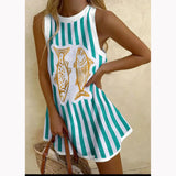Penelope | Coastal Striped Mini Dress