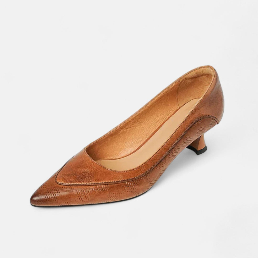 Colombe | Pointed Kitten-Heel Court Shoes