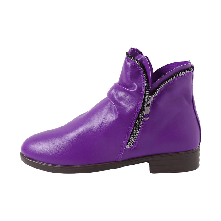 Ruth | Slouched Zip Ankle Boots