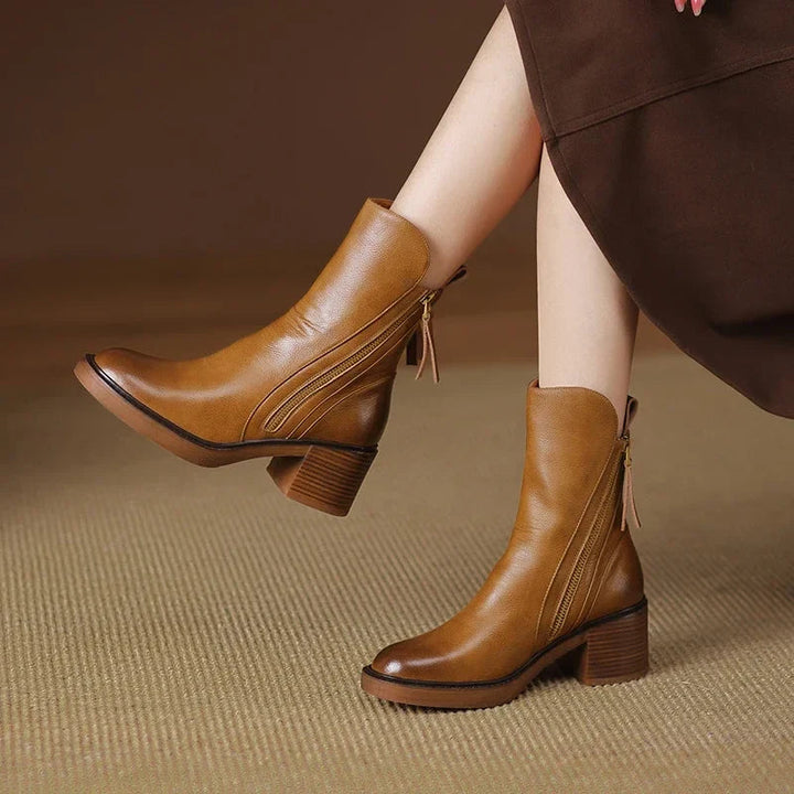 Marilyn | Block-Heel Ankle Boots