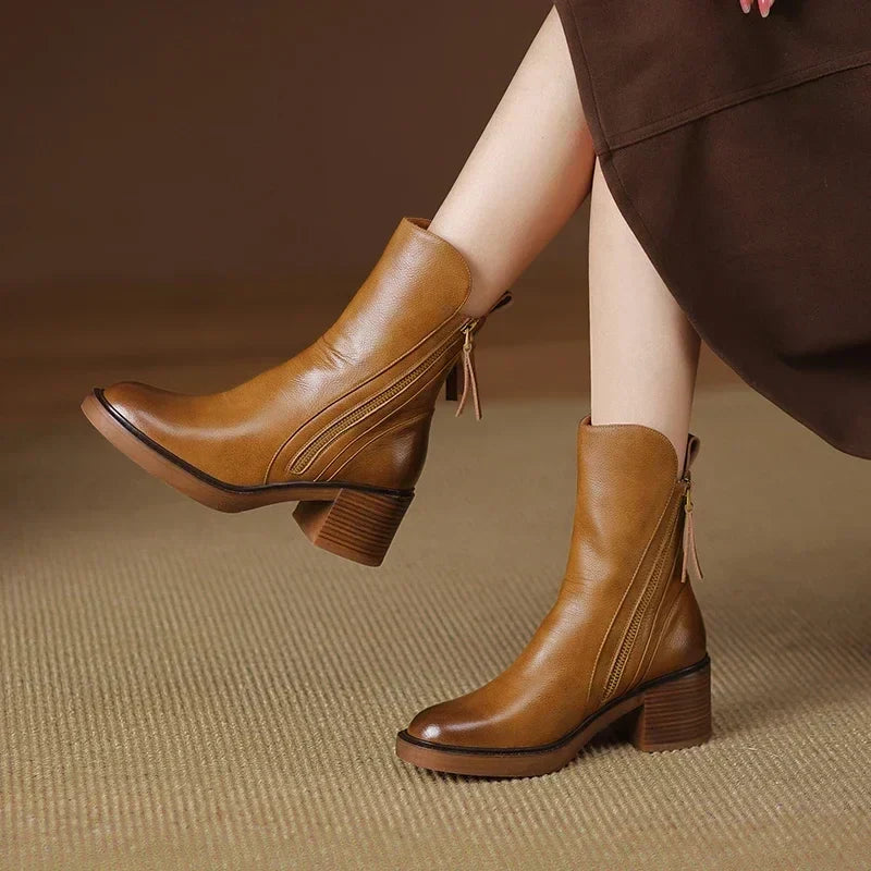 Laurel | Refined Block-Heel Ankle Boots