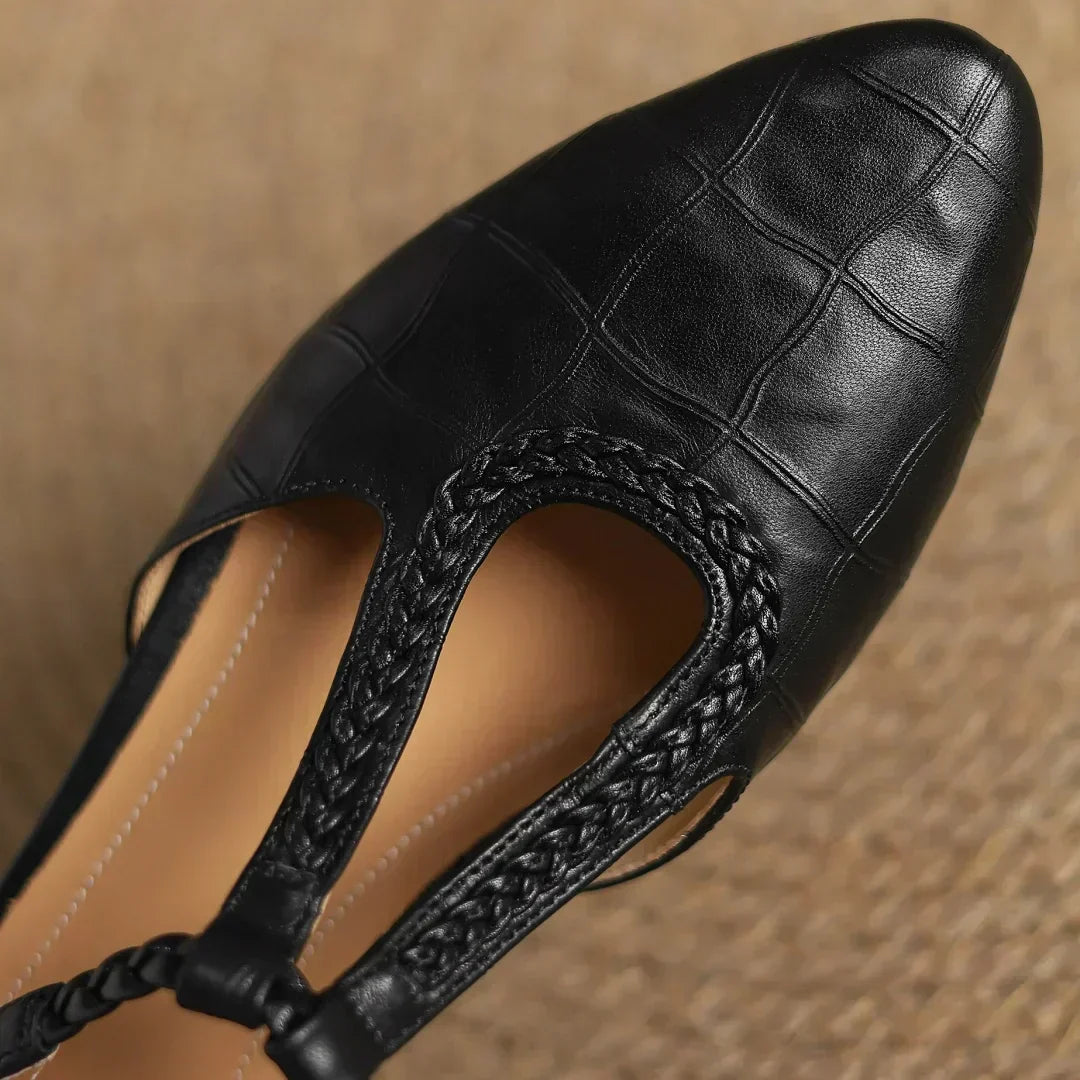 Melanie | T-Strap Pointed Flats