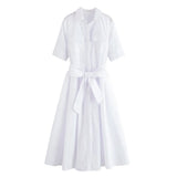 Adelia | Belted Shirt Dress