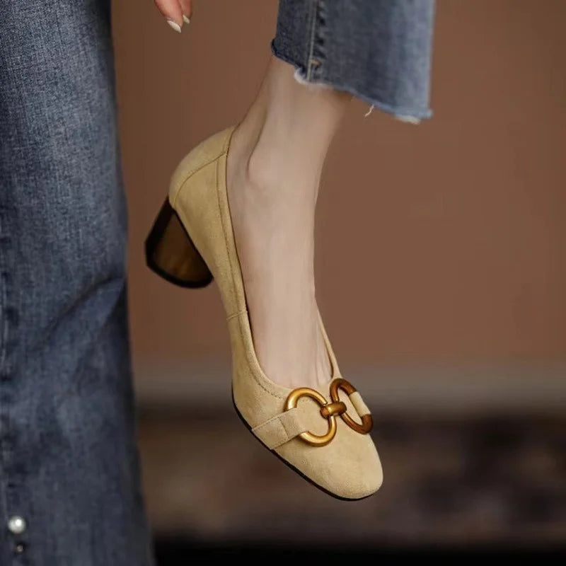 Sabrina | Refined Block-Heel Pumps