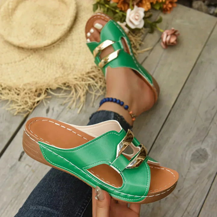 Freya | Cushioned Wedge Sandals