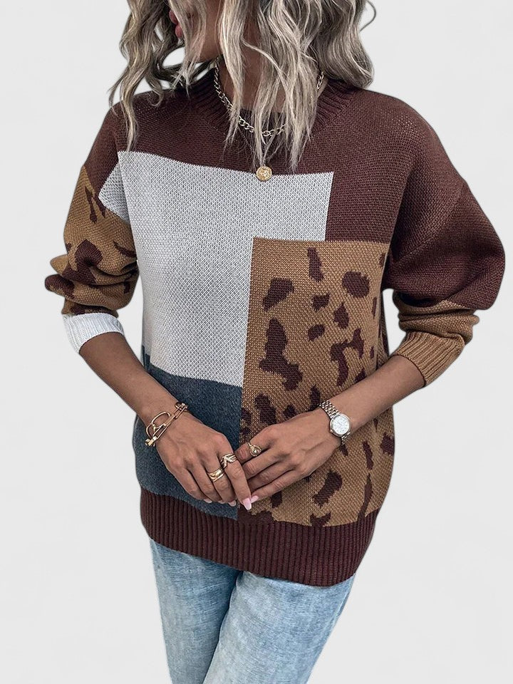 Teagan | Relaxed Colour-Block Sweater