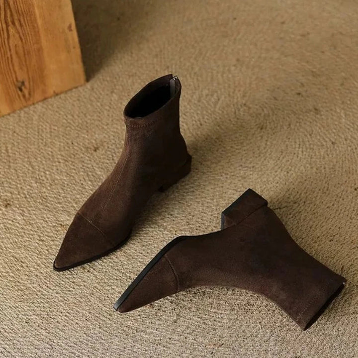 Brigitte | Sleek Pointed Ankle Boots