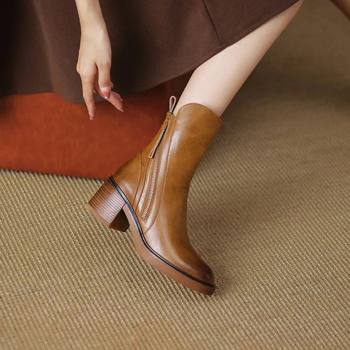 Laurel | Refined Block-Heel Ankle Boots