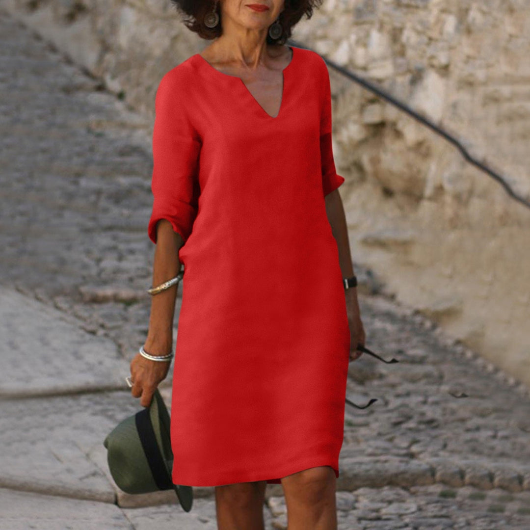 Marguerite | Relaxed V-Neck Summer Dress