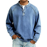 Malcolm | Vintage Button Henley Shirt