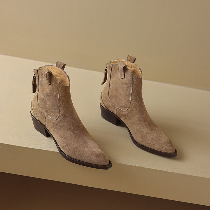 Geraldine | Refined Western Ankle Boots