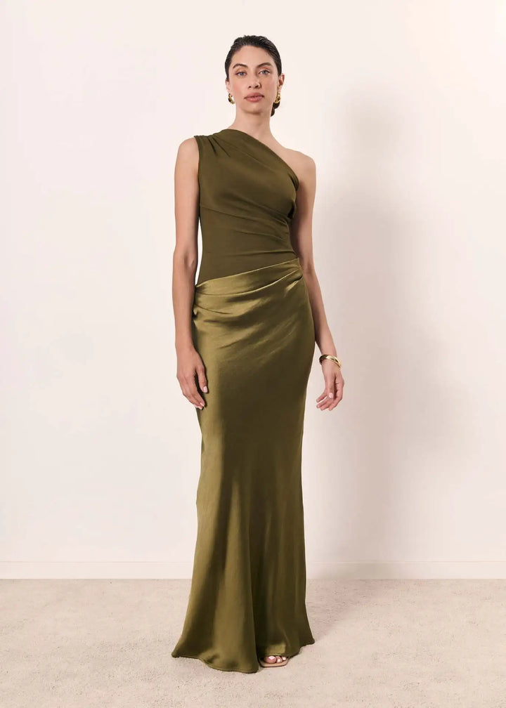 Lena | One-Shoulder Maxi Dress