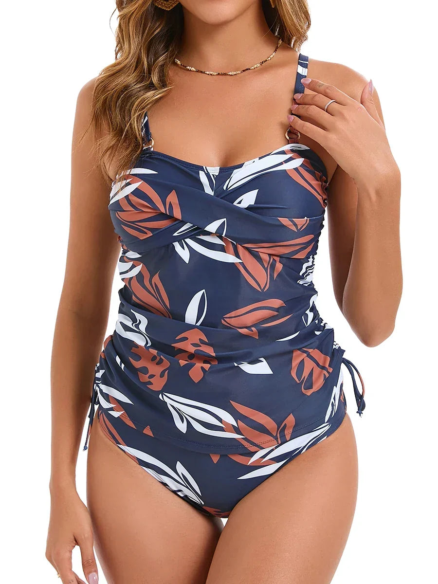 Lillian | Twist-Front Tankini