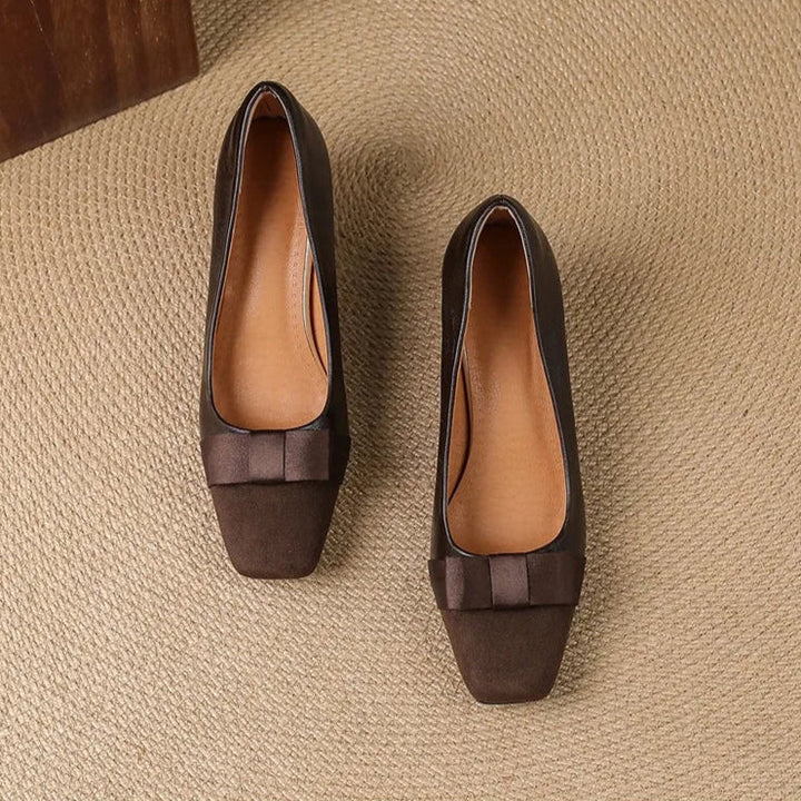 Marnelle | Bow-Front Block Heels