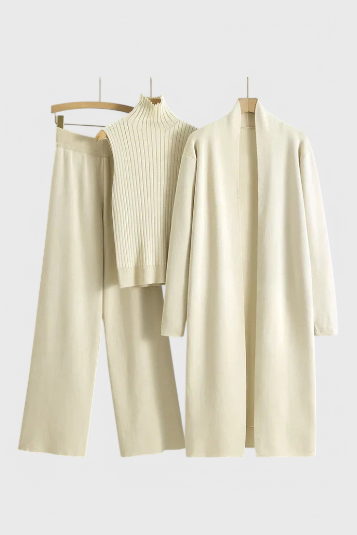 Vesper | Elegant Soft-Knit Three-Piece Set